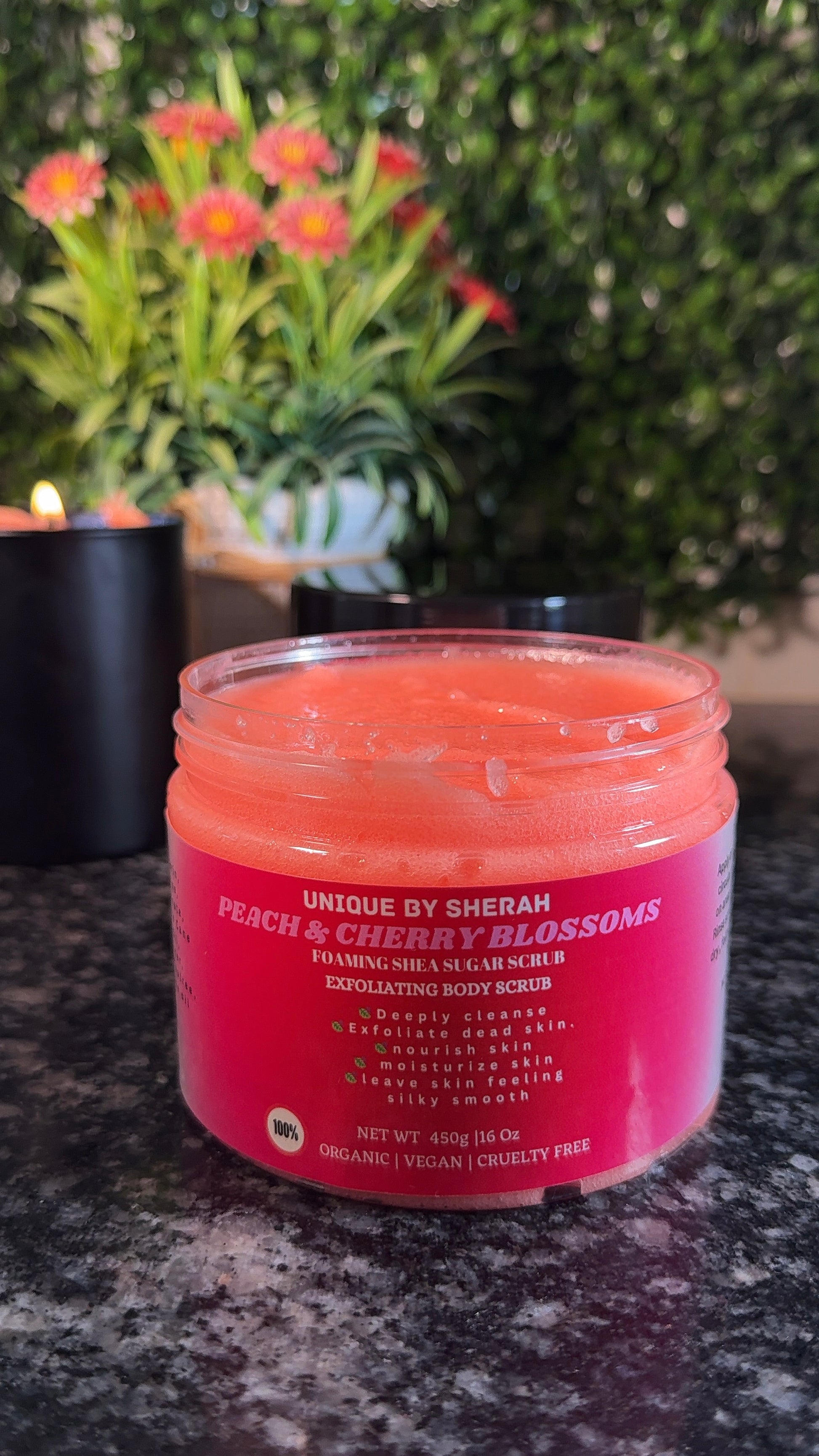 PEACH & CHERRY BLOSSOM EXFOLIATING FOAMING SCRUB