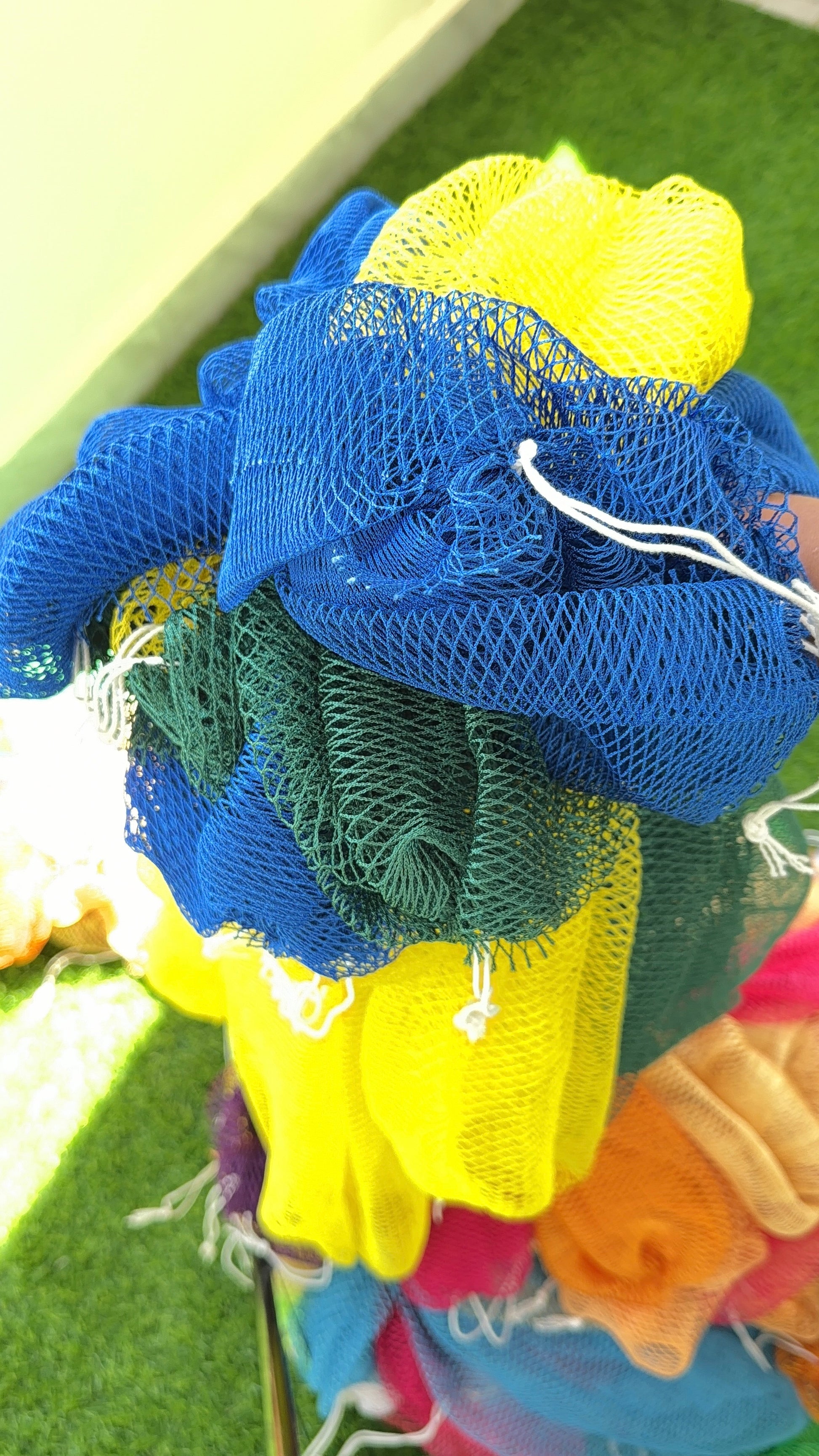 Smooth stretch bath net