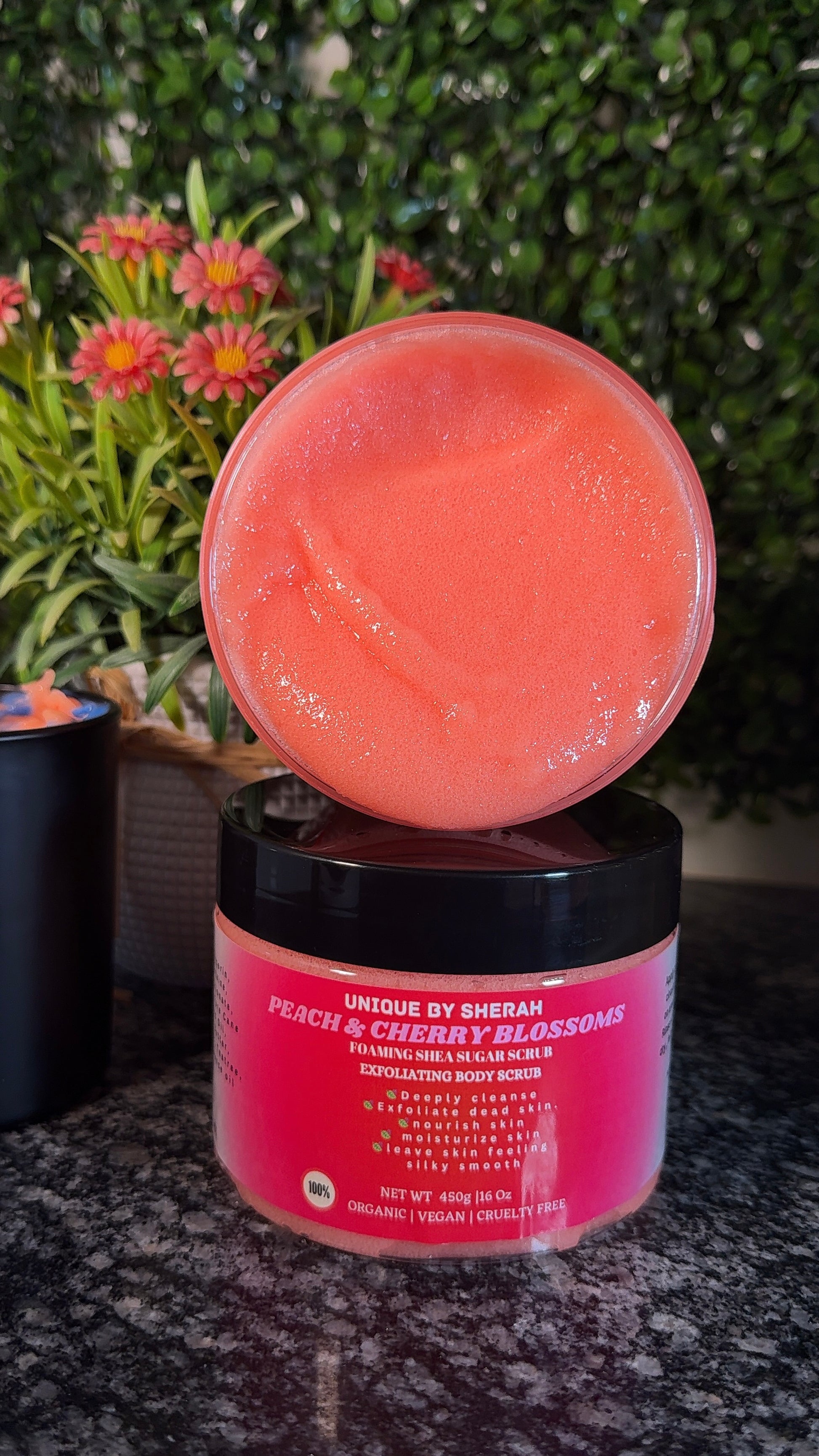 PEACH & CHERRY BLOSSOM EXFOLIATING FOAMING SCRUB
