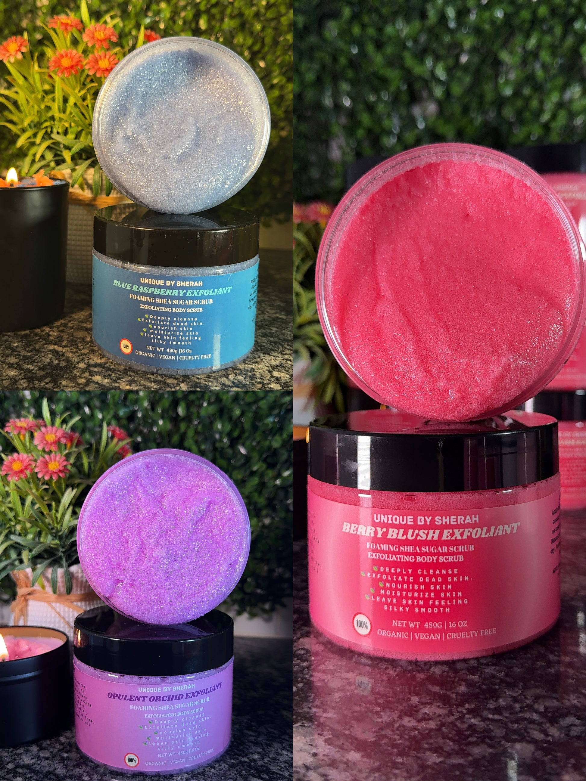BLUE RASPBERRY& BERRY BLUSH & OPULENT ORCHIDS