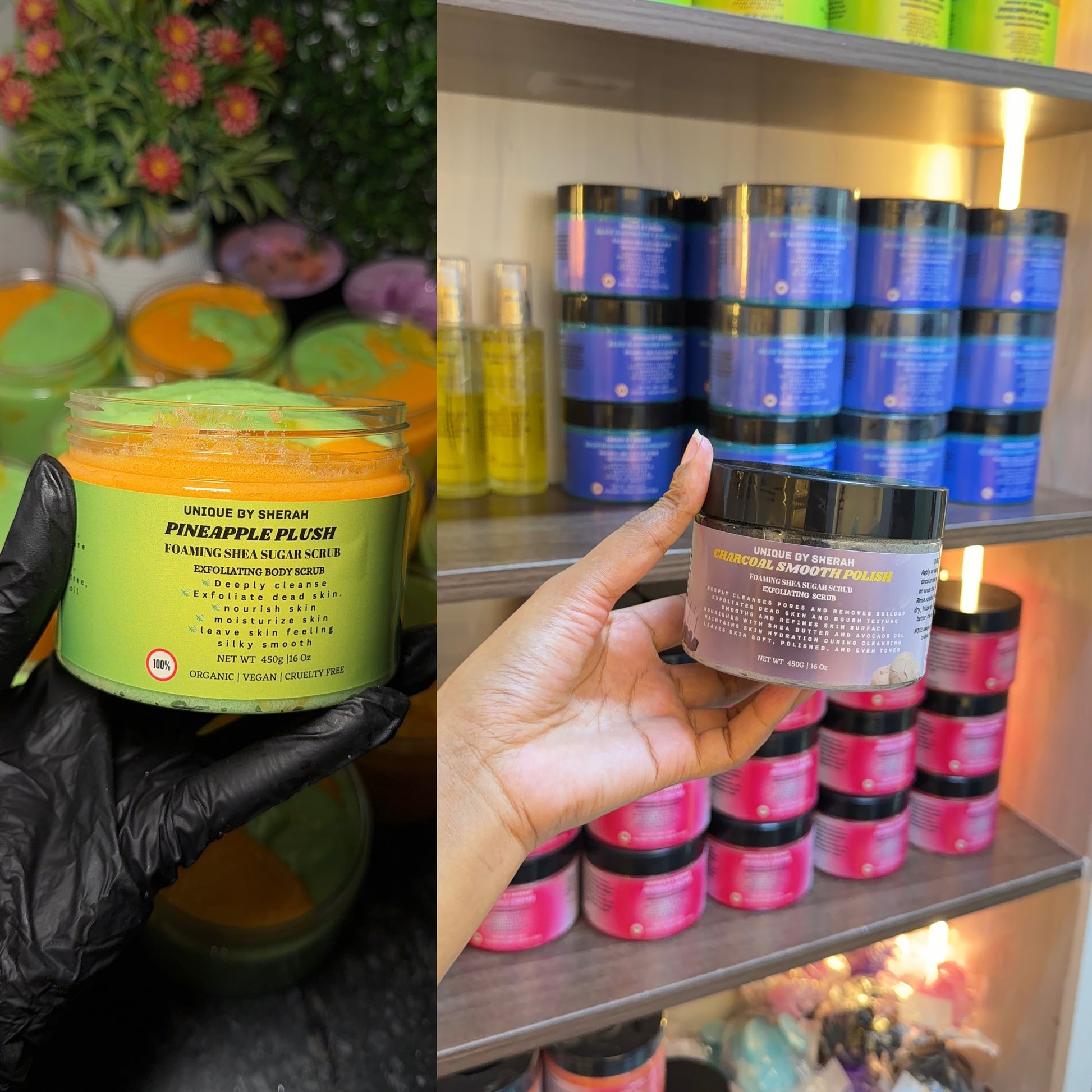 Exfoliating Foaming body scrub