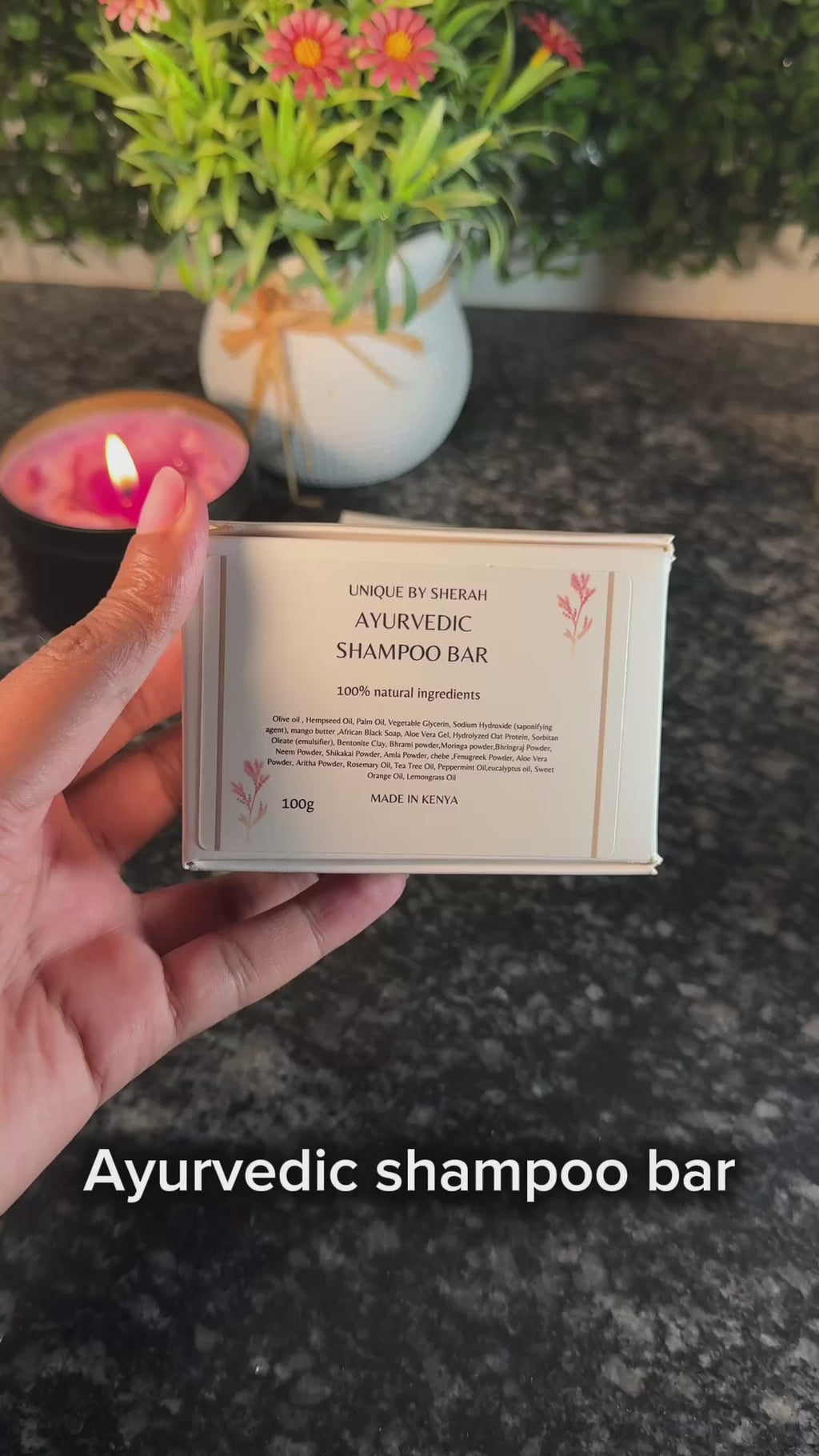 Ayurvedic shampoo bar